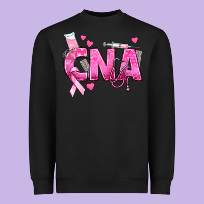 Breast Cancer Cna Certified Nursing Assistant Heavyweight Sweatshirt Designed By Texasbilliewilder