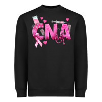 Black Breast Cancer CNA Certified Nursing Assistant Heavyweight Sweatshirt - texasbilliewilder