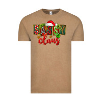 Vintage Coffee christmas sassy claus Vintage Tee - FaDigitalArtStudio