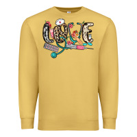 Antique Gold love nurse Premium Sweatshirt - NancyCooperArtShop