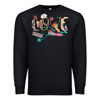 Black love nurse Premium Sweatshirt - NancyCooperArtShop