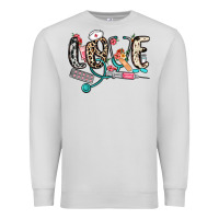 Dove Grey love nurse Premium Sweatshirt - NancyCooperArtShop