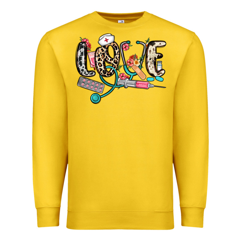 Love Nurse Premium Sweatshirt by NancyCooperArtShop | Teevron