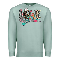 Seafoam love nurse Premium Sweatshirt - NancyCooperArtShop