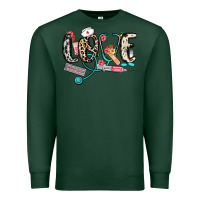 Sports Green love nurse Premium Sweatshirt - NancyCooperArtShop