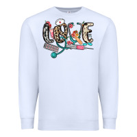 White love nurse Premium Sweatshirt - NancyCooperArtShop