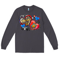 Smoke western leopard  police hearts Long Sleeve Tee - AdoDesignShop