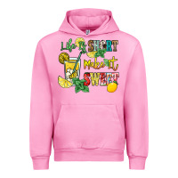 Fuchsia Pink life is  make it sweet Urban Hoodie - NancyCooperArtShop
