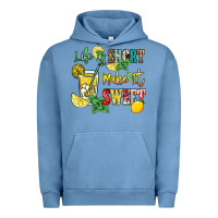 Pigment Pebble Blue life is  make it sweet Urban Hoodie - NancyCooperArtShop