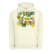 Pigment Pistachio life is  make it sweet Urban Hoodie - NancyCooperArtShop