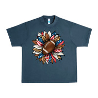 Midnight Navy american football sunflower Urban Heavy Tee - HRA Design Shop