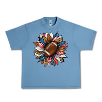Pebble Blue american football sunflower Urban Heavy Tee - HRA Design Shop