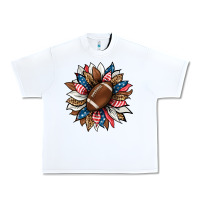 White american football sunflower Urban Heavy Tee - HRA Design Shop