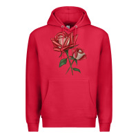 Cardinal Love Rose Premium Hoodie - LillyAllenDesigns