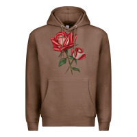Chestnut Love Rose Premium Hoodie - LillyAllenDesigns