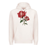 Pale Pink Love Rose Premium Hoodie - LillyAllenDesigns