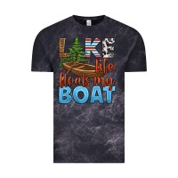 Cloud Black lake life floats my boat Vintage Tee - HRA Design Shop