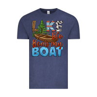 Vintage Denim lake life floats my boat Vintage Tee - HRA Design Shop