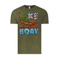 Vintage Olive lake life floats my boat Vintage Tee - HRA Design Shop