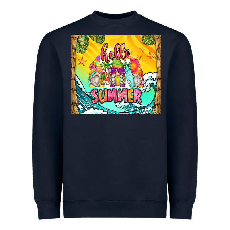 Hello Summer Gnomes Heavyweight Sweatshirt by Zillion Design Studio | Teevron