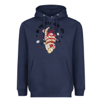 Navy in my self love era Heavyweight Hoodie - MaliasSmallBusiness