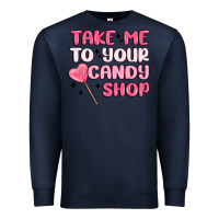 Navy take me to your candy shop Premium Sweatshirt - MaliasSmallBusiness