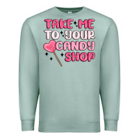 Seafoam take me to your candy shop Premium Sweatshirt - MaliasSmallBusiness