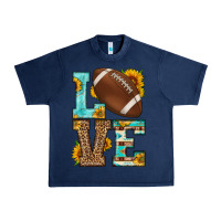 Navy western love american football Urban Heavy Tee - HRA Design Shop