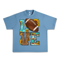 Pebble Blue western love american football Urban Heavy Tee - HRA Design Shop