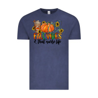 Vintage Denim fall vibes and that nurse life Vintage Tee - CowhideDigitalArt