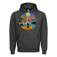 Charcoal Heather boat waves sun rays lake days Zipper Hoodie - NancyCooperArtShop