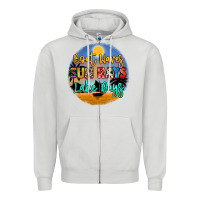 Dove Grey boat waves sun rays lake days Zipper Hoodie - NancyCooperArtShop