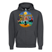 Smoke boat waves sun rays lake days Zipper Hoodie - NancyCooperArtShop