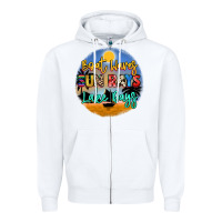 White boat waves sun rays lake days Zipper Hoodie - NancyCooperArtShop