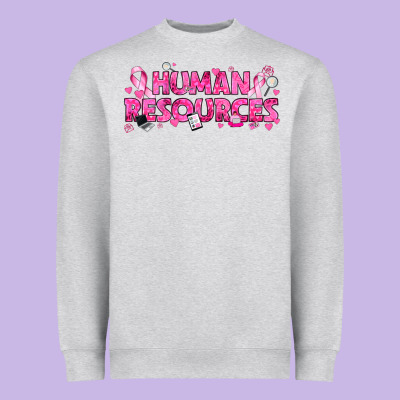 Breast Cancer Human Resources Heavyweight Sweatshirt Designed By Texasbilliewilder