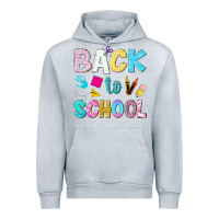 Heather Grey back to school Urban Hoodie - NancyCooperArtShop