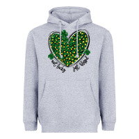 Heather Grey not lucky just blessed Heavyweight Hoodie - MaliasSmallBusiness