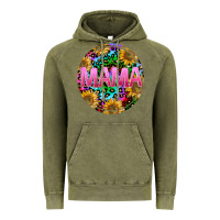 Vintage Olive tie dye mama Vintage Hoodie - texasbilliewilder