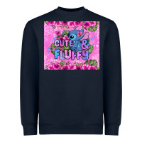 Navy cute and fluffy stitch Heavyweight Sweatshirt - Zillion Design Studio