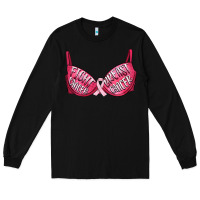 Black Fight cancer breast cancer bra Long Sleeve Tee - Artiststas