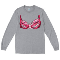 Heather Grey Fight cancer breast cancer bra Long Sleeve Tee - Artiststas