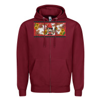 Burgundy ladybug gnomies license plate template Zipper Hoodie - BarkalooDesign