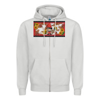 Dove Grey ladybug gnomies license plate template Zipper Hoodie - BarkalooDesign
