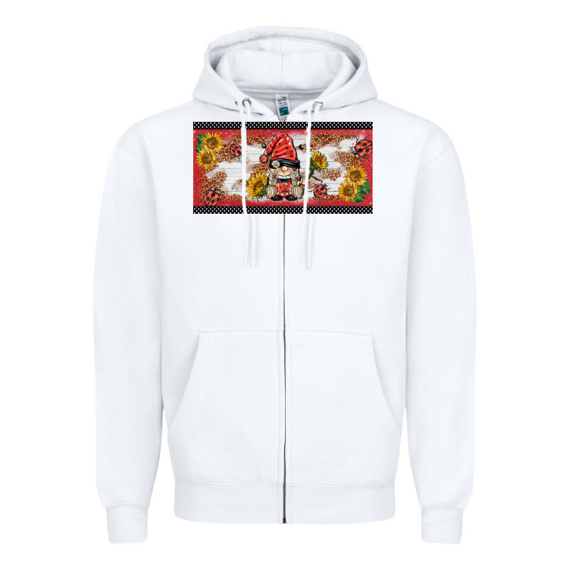 Ladybug Gnomies License Plate Template Zipper Hoodie by BarkalooDesign | Teevron