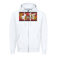 White ladybug gnomies license plate template Zipper Hoodie - BarkalooDesign
