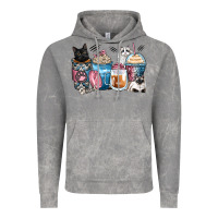 Cloud Rock cat coffee cups Vintage Hoodie - Zillion Design Studio