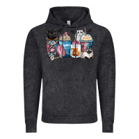 Vintage Black cat coffee cups Vintage Hoodie - Zillion Design Studio