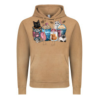 Vintage Camel cat coffee cups Vintage Hoodie - Zillion Design Studio