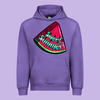 Sweet Summer Watermelon Urban Hoodie Designed By Nancycooperartshop