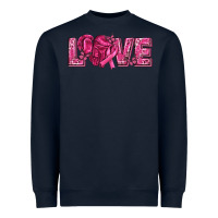 Breast Cancer Love Heavyweight Sweatshirt | Teevron